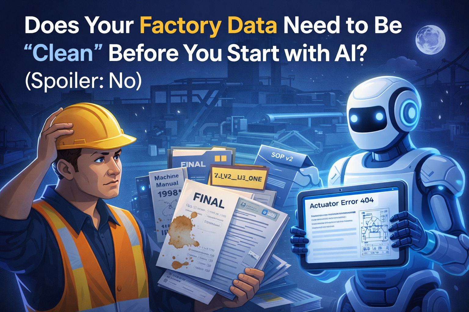 Does Your Factory Data Need to Be "Clean" Before You Start with AI? (Spoiler: No)